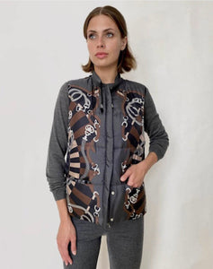 Siena Silk Printed Vest