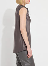 Load image into Gallery viewer, Justine Draped Mock Neck Shell
