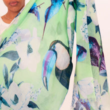 Load image into Gallery viewer, Summer Birds Cashmere Scarf
