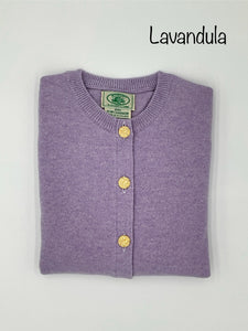 Ladies Brass Button Cardigan in COLORS