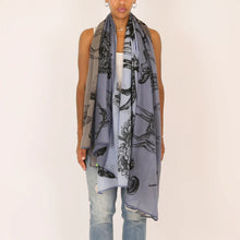 Load image into Gallery viewer, Woodland 3 Color Felted Cashmere Scarf
