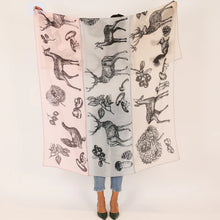 Load image into Gallery viewer, Woodland 3 Color Felted Cashmere Scarf
