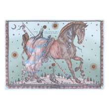 Load image into Gallery viewer, The Celestial Steed Silk Twill Rectangular Scarf
