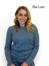 Load image into Gallery viewer, Ladies Cable Crew Sweater
