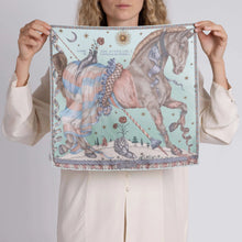 Load image into Gallery viewer, The Celestial Steed Silk Twill - Pocket Square
