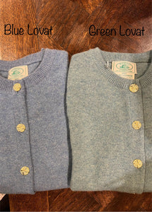 Ladies Brass Button Cardigan in COLORS