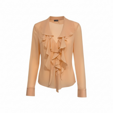 Load image into Gallery viewer, Silk Ruffle blouse
