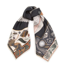 Load image into Gallery viewer, Alligator&#39;s Empire Silk Twill Scarf
