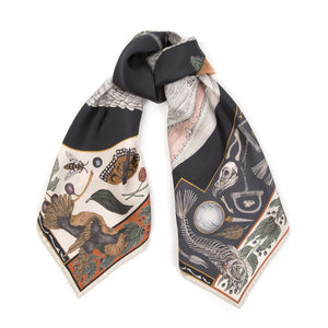 Alligator's Empire Wool Silk Scarf, Available Oct '23