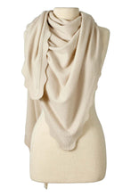 Load image into Gallery viewer, Ruffle Triangle Cashmere Wrap
