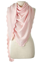 Load image into Gallery viewer, Ruffle Triangle Cashmere Wrap
