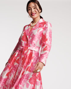 Lucille Wrap Dress Pink Hydrangea