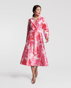 Lucille Wrap Dress Pink Hydrangea