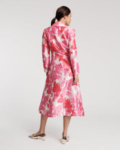 Lucille Wrap Dress Pink Hydrangea