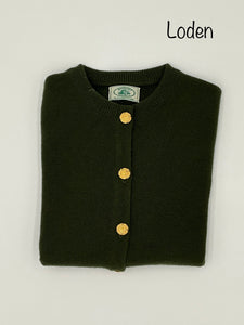 Ladies Brass Button Cardigan in COLORS