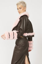 Load image into Gallery viewer, Biker Jacket with Fur Trim
