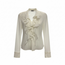 Load image into Gallery viewer, Silk Ruffle blouse

