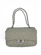 Load image into Gallery viewer, Chanel White Shearling &amp; Sequin Classic Flap
