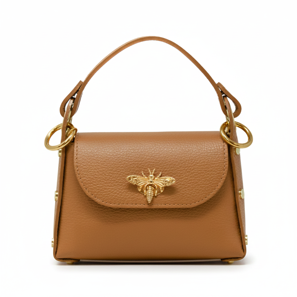 Italian Leather Bumblebee Mini Bag