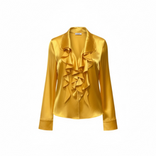Load image into Gallery viewer, Silk Ruffle blouse
