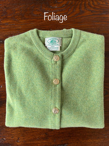 Ladies Brass Button Cardigan in COLORS