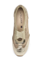 Load image into Gallery viewer, Phily Metallic Leather &amp; Satin Slide
