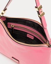 Load image into Gallery viewer, Freddie Soft Pouch Crinkled Leather Bag Pink
