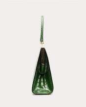 Load image into Gallery viewer, Jackie Frame Bag Croc Embossed Leather Green
