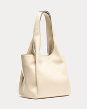 Load image into Gallery viewer, Portia Satchel Crinkled Leather Oyster
