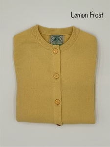 Ladies Brass Button Cardigan in COLORS