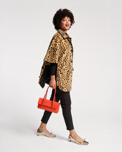 Load image into Gallery viewer, Nico Poncho Faux Fur Cheetah Print
