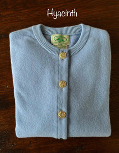 Ladies Brass Button Cardigan in COLORS