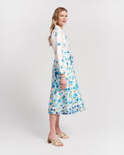 Load image into Gallery viewer, Lucille Dupioni Wrap Dress Pocket Full of Posies
