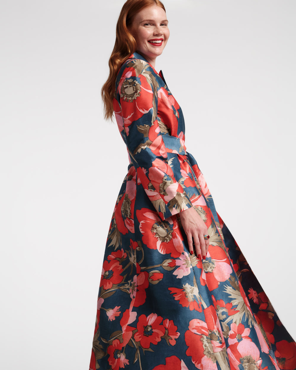 knee length dresses for ladies The Puff Dress | Poppy - Vibrant And Fun main image 1