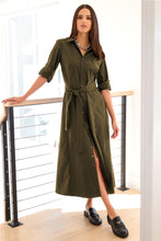 Load image into Gallery viewer, Laine Tie-Front Dress Weathercloth
