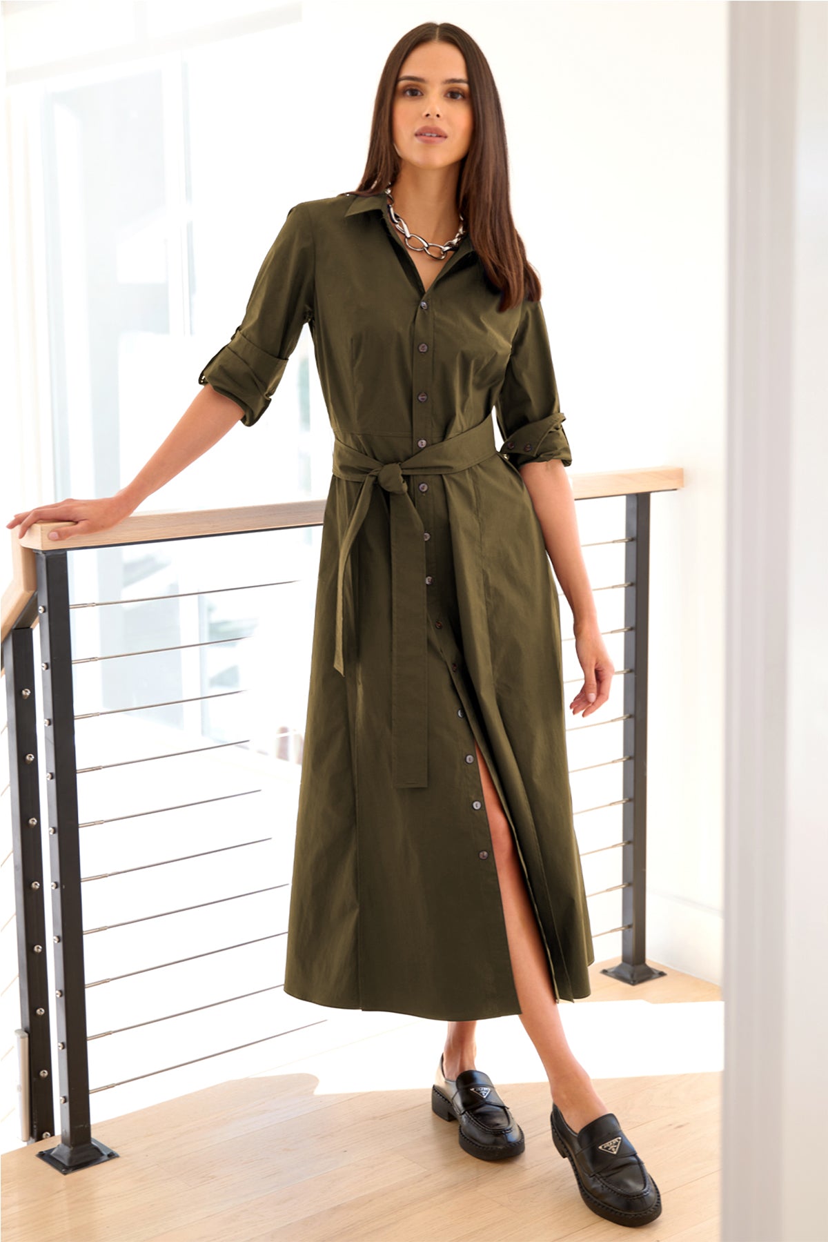 Floor Length Long Sleeve Tie Front Dress Laine Tie-Front Dress Weathercloth McCulleys Of Highlands Cashiers Floor Length Long Sleeve Tie Front Dress Laine Tie-Front Dress Weathercloth McCulleys Of Highlands Cashiers