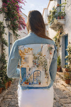 Load image into Gallery viewer, Mediterranean Terrace Denim Jacket
