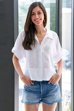 Load image into Gallery viewer, Bennett Linen Top in White
