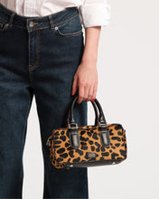 Load image into Gallery viewer, Paulie Box Bag Leopard Print Haircalf
