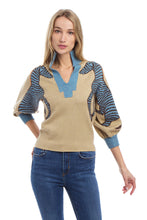 Load image into Gallery viewer, Zebra Jacquard Knit Top
