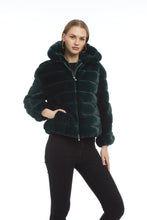 Load image into Gallery viewer, Garbo Faux Fur Bomber Jacket
