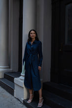 Load image into Gallery viewer, Amelia Cotton Dress Indigo Denim
