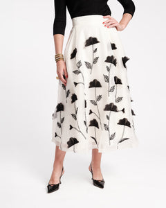 Shea Maxi Skirt Organza Flower