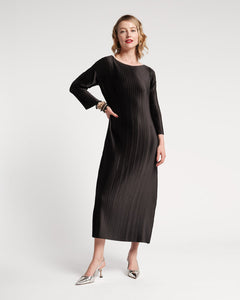 Slinky Pleated Maxi Dress