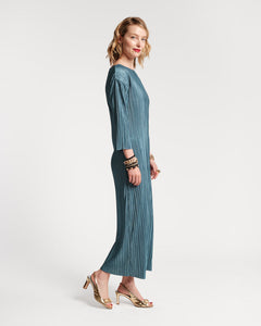 Slinky Pleated Maxi Dress