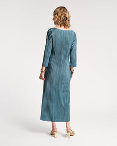 Slinky Pleated Maxi Dress