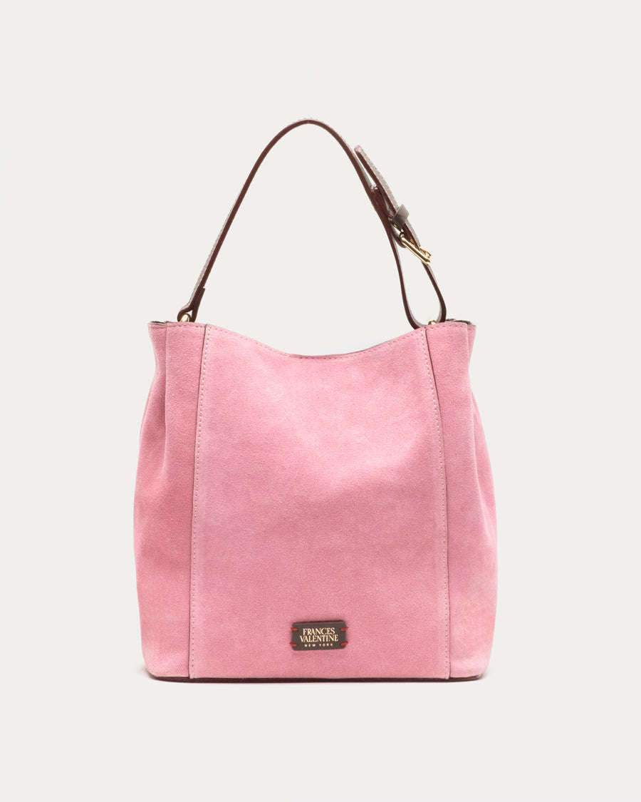 June Suede Leather Bag Pink