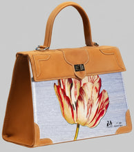 Load image into Gallery viewer, Marquise Paris Tulip Top Handle Shoulder Bag Gold Suede

