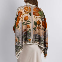 Load image into Gallery viewer, Oranges &amp; Lemons Silk Scarf Blouse
