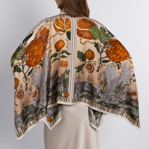 Oranges & Lemons Silk Scarf Blouse